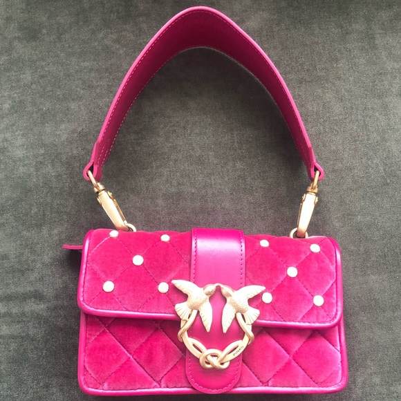 SOLD!! Mini Love velvet whit pearls - Picture 2 of 8